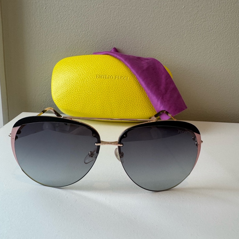 Emilio Pucci 64MM Aviator Sunglasses